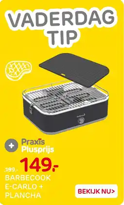 Praxis Barbecook E-Carlo + Plancha aanbieding