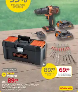 Praxis Black+Decker Accu Schroef- / Klopboormachine aanbieding