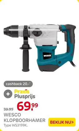 Praxis Wesco Klopboorhamer aanbieding