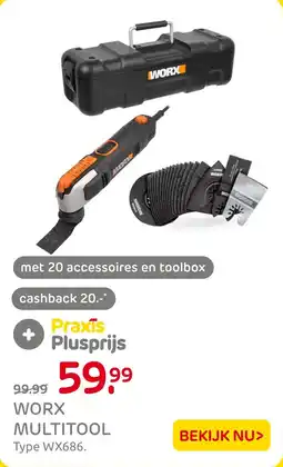 Praxis Worx Multitool aanbieding