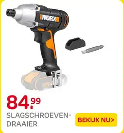 Praxis Worx Slagschroevendraaier aanbieding