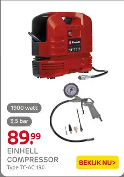 Praxis Einhell Compressor aanbieding