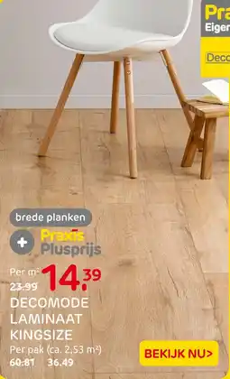 Praxis Decomode Laminaat Kingsize aanbieding