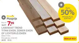 Praxis Laminaat trend titan eiken, zomer eiken of lichtgrijs eiken aanbieding