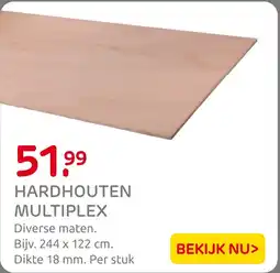 Praxis Hardhouten Multiplex aanbieding