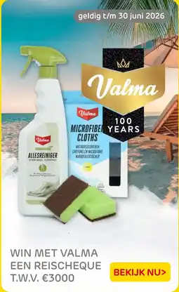 Praxis Win Met Valma Een Reischeque aanbieding