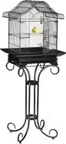 Bol.com vogelkooi op standaard - met zitstok - 146,5 x 55 x 50 cm - parkietenkooi - kanariekooi - binnen aanbieding
