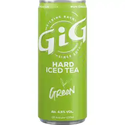 Dekamarkt GiG Hard ice tea green aanbieding