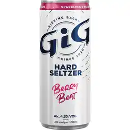 Dekamarkt GiG Hardseltzer berry beat aanbieding