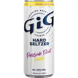 Dekamarkt GiG Hardseltzer passionfruit funk aanbieding