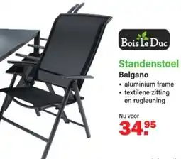 Van Cranenbroek Bois le Duc Standenstoel Balgano aanbieding