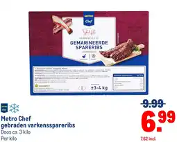 Makro Metro Chef gebraden varkensspareribs aanbieding