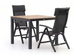 Kees Smit Bellagio Lugo/Fidenza 90cm dining tuinset 3-delig aanbieding