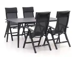 Kees Smit Bellagio Lugo/Sora 160cm dining tuinset 5-delig aanbieding