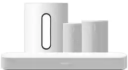 Coolblue Sonos Beam Gen 2 Wit + Era 100 SL Home Cinema Set Wit aanbieding
