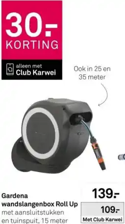 Karwei Gardena wandslangenbox Roll Up aanbieding