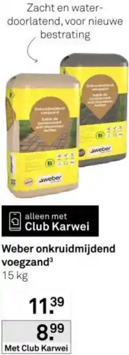 Karwei Weber onkruidmijdend voegzand³ aanbieding
