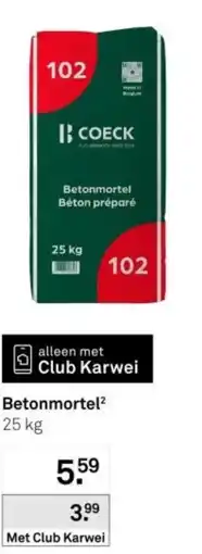 Karwei Betonmortel aanbieding