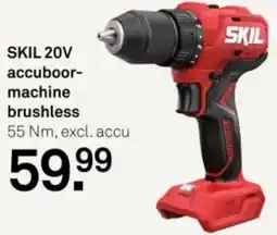 Karwei SKIL 20V accuboormachine brushless aanbieding