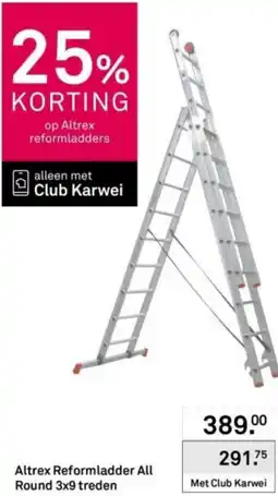 Karwei Altrex Reformladder All Round 3x9 treden aanbieding