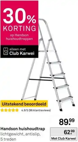 Karwei Handson huishoudtrap aanbieding