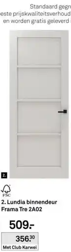 Karwei Lundia binnendeur Frama Tre 2A02 aanbieding