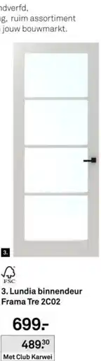 Karwei Lundia binnendeur Frama Tre 2C02 aanbieding