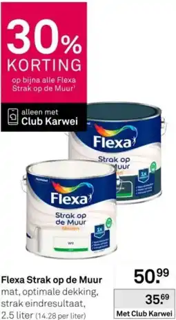 Karwei Flexa Strak op de Muur aanbieding