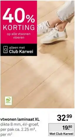 Karwei Vtwonen laminaat XL aanbieding