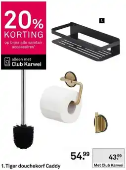 Karwei Tiger douchekorf Caddy aanbieding