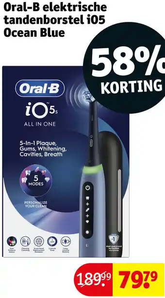 Kruidvat Oral-B elektrische tandenborstel i05 Ocean Blue aanbieding