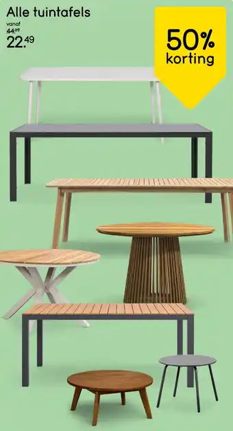 Leen Bakker Alle tuintafels aanbieding