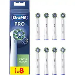 Bol.com Oral-B Cross Action Pro - Opzetborstels - Met CleanMaximiser Technologie - 8 Stuks aanbieding