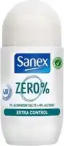 Bol.com Deodorant Roller Zero% Extra-control Sanex (50 ml) aanbieding