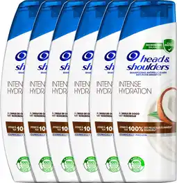 Bol.com Head & Shoulders Intense Hydration - Anti-roos - shampoo - Tot 100% Roosvrij - 6 x 285ml aanbieding