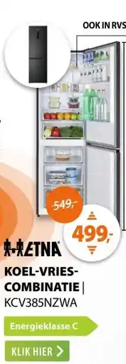 Expert ETNA KCV385NZWA Zwart aanbieding