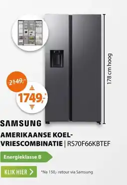Expert Samsung RS70F66KBTEF 7-serie Twin Cooling Plus™ Rvs aanbieding