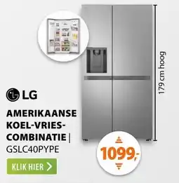 Expert LG GSLC40PYPE Zilver aanbieding