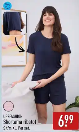 ALDI Up2fashion shortama ribstof aanbieding