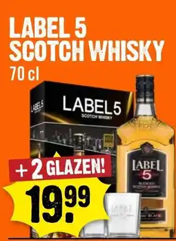 Dirck 3 Label 5 scotch whisky aanbieding