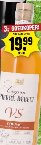 Dirck 3 Cognac Pierre Debect aanbieding