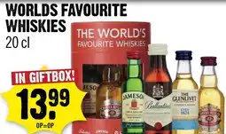 Dirck 3 Worlds favourite whiskies aanbieding