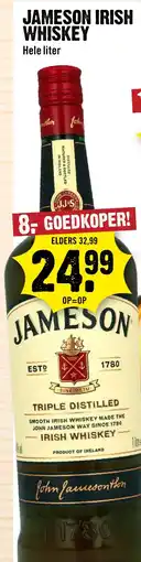 Dirck 3 Jameson Irish whiskey aanbieding