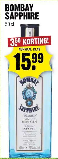 Dirck 3 Bombay sapphire aanbieding