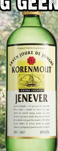Dirck 3 Korenmout jenever aanbieding