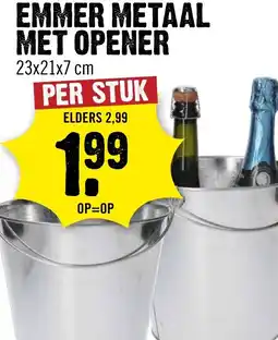 Dirck 3 Emmer metaal met opener aanbieding