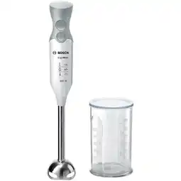 Bol.com Bosch MSM66110 ErgoMixx - Staafmixer - 600W - Inclusief maatbeker - Wit/Grijs aanbieding