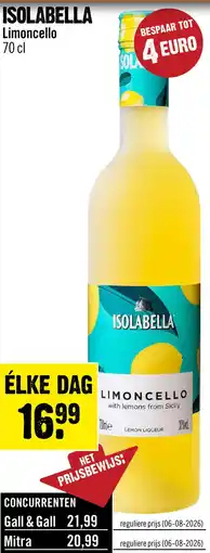Dirck 3 Isolabella Limoncello 70 cl aanbieding