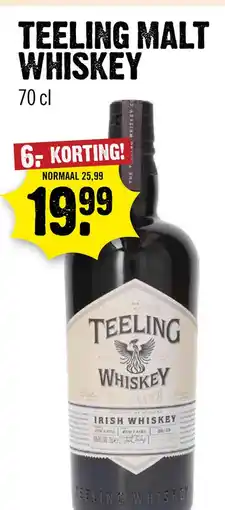 Dirck 3 Teeling Small Batch Rum Cask Irish Whiskey 70 cl aanbieding