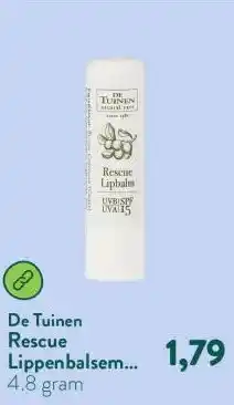 Holland & Barrett Rescue Lippenbalsem SPF 15 aanbieding
